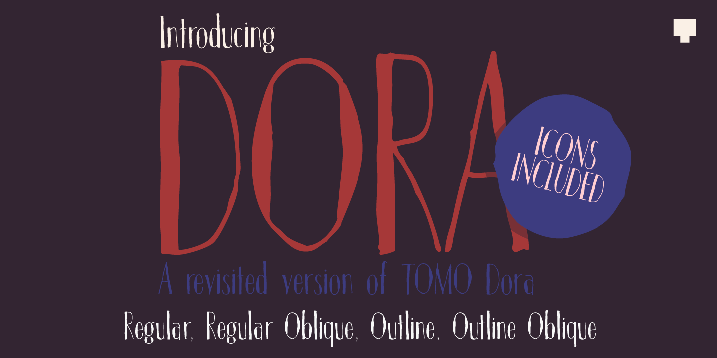 Schriftart TOMO Dora Sans